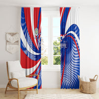 Paraguay Flag Day Window Curtain Patriotic Sunburst Traditional Ñandutí Lace