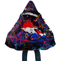 Paraguay Flag Day Cloak Colorful Graffiti Map Butterflies