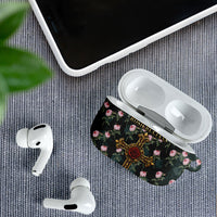 Rosicrucian Order Rose Cross AirPods Case Gothic Baroque Crucifix Vintage Floral