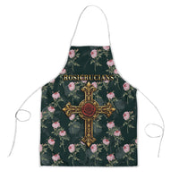 Rosicrucian Order Rose Cross Apron Gothic Baroque Crucifix Vintage Floral
