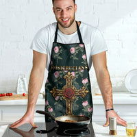 Rosicrucian Order Rose Cross Apron Gothic Baroque Crucifix Vintage Floral