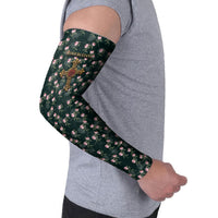 Rosicrucian Order Rose Cross Arm Sleeves Gothic Baroque Crucifix Vintage Floral