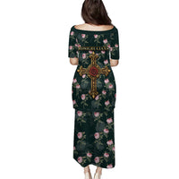 Rosicrucian Order Rose Cross Puletasi Gothic Baroque Crucifix Vintage Floral