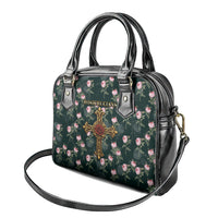 Rosicrucian Order Rose Cross Shoulder Handbag Gothic Baroque Crucifix Vintage Floral