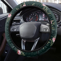 Rosicrucian Order Rose Cross Steering Wheel Cover Gothic Baroque Crucifix Vintage Floral