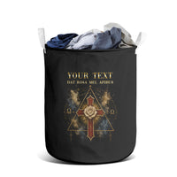 Personalized Rosicrucians Laundry Basket Sapiens Dominabitur Astris Rose Cross