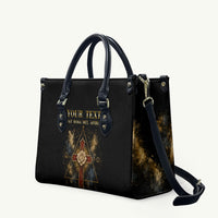 Personalized Rosicrucians Leather Bag Sapiens Dominabitur Astris Rose Cross