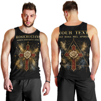 Personalized Rosicrucians Men Tank Top Sapiens Dominabitur Astris Rose Cross