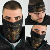 Personalized Rosicrucians Neck Gaiter Sapiens Dominabitur Astris Rose Cross