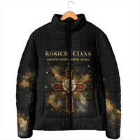 Personalized Rosicrucians Padded Jacket Sapiens Dominabitur Astris Rose Cross