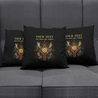 Personalized Rosicrucians Pillow Cover Sapiens Dominabitur Astris Rose Cross