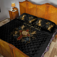 Personalized Rosicrucians Quilt Bed Set Sapiens Dominabitur Astris Rose Cross