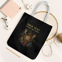 Personalized Rosicrucians Tote Bag Sapiens Dominabitur Astris Rose Cross