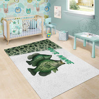 Crappie Tournament Fishing Customize Name Area Rug Camo Fade and Custom Name Design - Wonder Print Shop