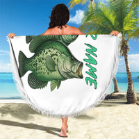 Crappie Tournament Fishing Customize Name Beach Blanket Camo Fade and Custom Name Design - Wonder Print Shop