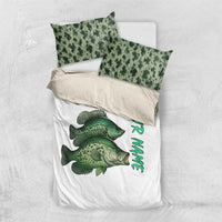 Crappie Tournament Fishing Customize Name Bedding Set Camo Fade and Custom Name Design - Wonder Print Shop