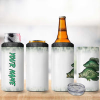 Crappie Tournament Fishing Customize Name 4 in 1 Can Cooler Tumbler Camo Fade and Custom Name Design - Wonder Print Shop