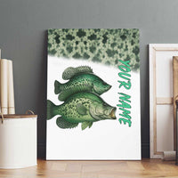 Crappie Tournament Fishing Customize Name Canvas Wall Art Camo Fade and Custom Name Design - Wonder Print Shop