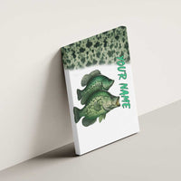 Crappie Tournament Fishing Customize Name Canvas Wall Art Camo Fade and Custom Name Design - Wonder Print Shop