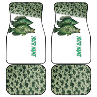 Crappie Tournament Fishing Customize Name Car Mats Camo Fade and Custom Name Design - Wonder Print Shop