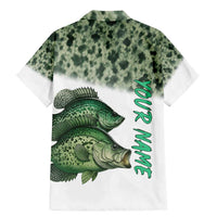 Crappie Tournament Fishing Customize Name Family Matching Mermaid Dress and Hawaiian Shirt Camo Fade and Custom Name Design - Wonder Print Shop