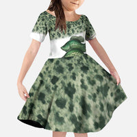 Crappie Tournament Fishing Customize Name Family Matching Off Shoulder Maxi Dress and Hawaiian Shirt Camo Fade and Custom Name Design - Wonder Print Shop