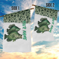 Crappie Tournament Fishing Customize Name Garden Flag Camo Fade and Custom Name Design - Wonder Print Shop