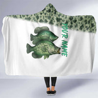 Crappie Tournament Fishing Customize Name Hooded Blanket Camo Fade and Custom Name Design - Wonder Print Shop