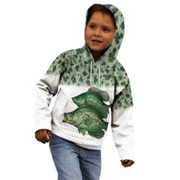 Crappie Tournament Fishing Customize Name Kid Hoodie Camo Fade and Custom Name Design - Wonder Print Shop