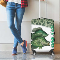 Crappie Tournament Fishing Customize Name Luggage Cover Camo Fade and Custom Name Design - Wonder Print Shop