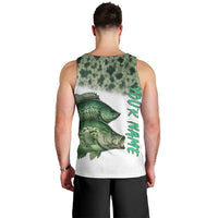 Crappie Tournament Fishing Customize Name Men Tank Top Camo Fade and Custom Name Design - Wonder Print Shop