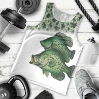 Crappie Tournament Fishing Customize Name Men Tank Top Camo Fade and Custom Name Design - Wonder Print Shop