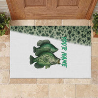 Crappie Tournament Fishing Customize Name Rubber Doormat Camo Fade and Custom Name Design - Wonder Print Shop
