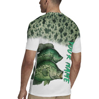 Crappie Tournament Fishing Customize Name Rugby Jersey Camo Fade and Custom Name Design - Wonder Print Shop