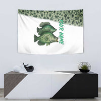 Crappie Tournament Fishing Customize Name Tapestry Camo Fade and Custom Name Design - Wonder Print Shop