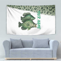 Crappie Tournament Fishing Customize Name Tapestry Camo Fade and Custom Name Design - Wonder Print Shop