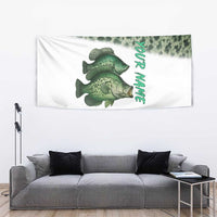 Crappie Tournament Fishing Customize Name Tapestry Camo Fade and Custom Name Design - Wonder Print Shop