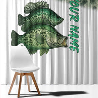 Crappie Tournament Fishing Customize Name Window Curtain Camo Fade and Custom Name Design - Wonder Print Shop