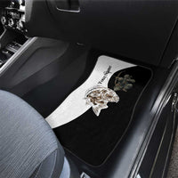 Carp Hunter Bowfishing Customize Name Car Mats Camouflage Archer Graphic and Black White Split Layout - Wonder Print Shop