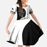 Carp Hunter Bowfishing Customize Name Family Matching Off Shoulder Maxi Dress and Hawaiian Shirt Camouflage Archer Graphic and Black White Split Layout - Wonder Print Shop