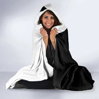 Carp Hunter Bowfishing Customize Name Hooded Blanket Camouflage Archer Graphic and Black White Split Layout - Wonder Print Shop