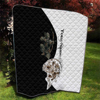 Carp Hunter Bowfishing Customize Name Quilt Camouflage Archer Graphic and Black White Split Layout - Wonder Print Shop