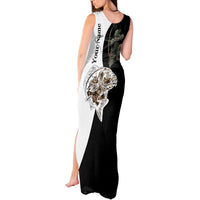 Carp Hunter Bowfishing Customize Name Tank Maxi Dress Camouflage Archer Graphic and Black White Split Layout - Wonder Print Shop