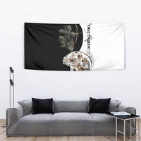 Carp Hunter Bowfishing Customize Name Tapestry Camouflage Archer Graphic and Black White Split Layout - Wonder Print Shop