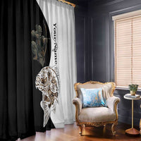 Carp Hunter Bowfishing Customize Name Window Curtain Camouflage Archer Graphic and Black White Split Layout - Wonder Print Shop