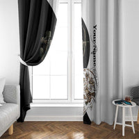 Carp Hunter Bowfishing Customize Name Window Curtain Camouflage Archer Graphic and Black White Split Layout - Wonder Print Shop