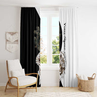 Carp Hunter Bowfishing Customize Name Window Curtain Camouflage Archer Graphic and Black White Split Layout - Wonder Print Shop