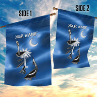 Fishing Custom South Carolina Flag Garden Flag Fish Hook Graphic in Blue Gradient Design - Wonder Print Shop