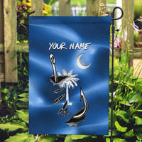 Fishing Custom South Carolina Flag Garden Flag Fish Hook Graphic in Blue Gradient Design - Wonder Print Shop