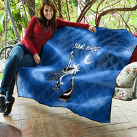 Fishing Custom South Carolina Flag Quilt Fish Hook Graphic in Blue Gradient Design - Wonder Print Shop